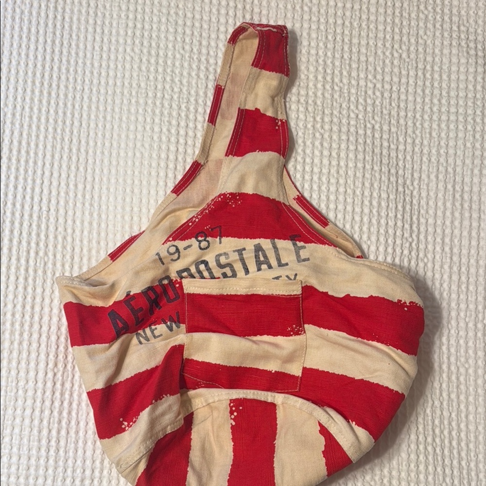 Aeropostale Red and Cream Casual Tote